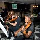 Student musicians from the Charleston County School of the Arts greeted guests with classical music selections.